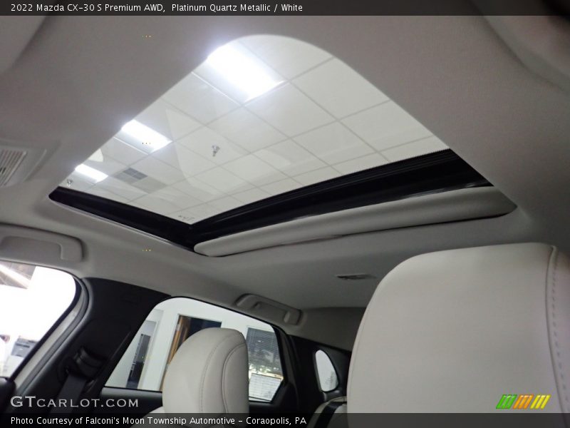 Platinum Quartz Metallic / White 2022 Mazda CX-30 S Premium AWD