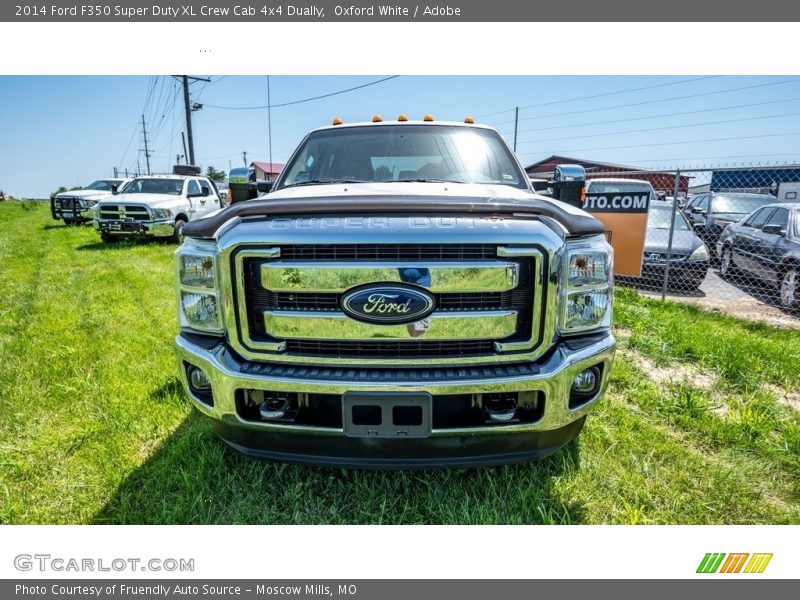 Oxford White / Adobe 2014 Ford F350 Super Duty XL Crew Cab 4x4 Dually