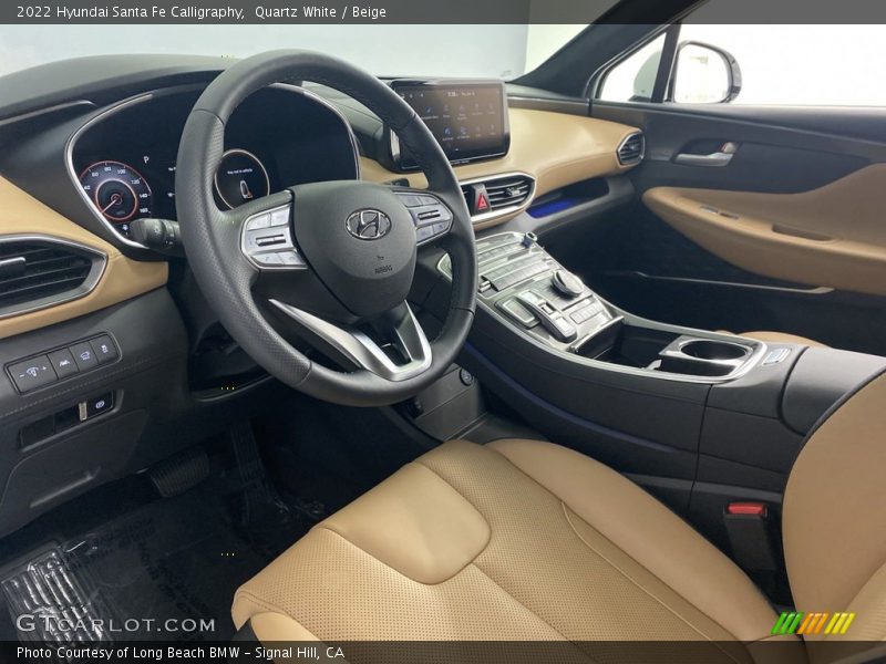  2022 Santa Fe Calligraphy Beige Interior