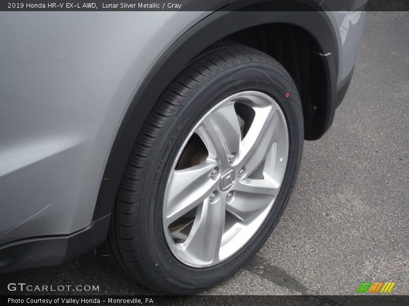 Lunar Silver Metallic / Gray 2019 Honda HR-V EX-L AWD