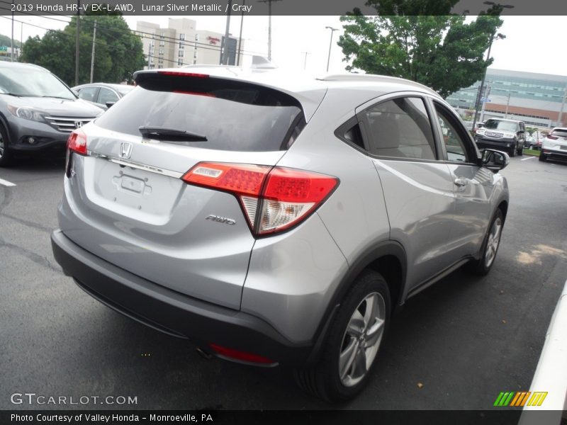 Lunar Silver Metallic / Gray 2019 Honda HR-V EX-L AWD