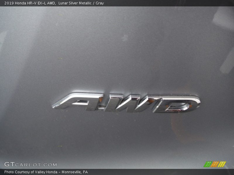Lunar Silver Metallic / Gray 2019 Honda HR-V EX-L AWD