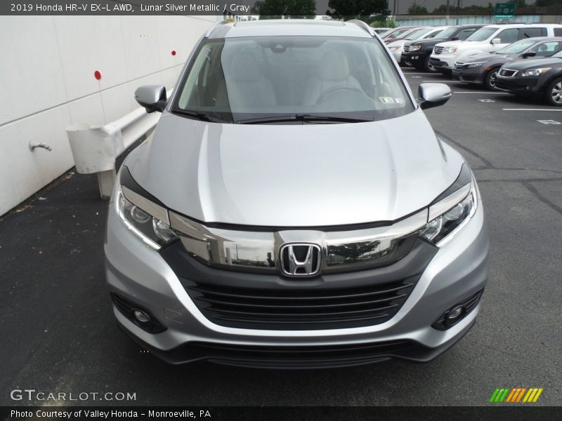 Lunar Silver Metallic / Gray 2019 Honda HR-V EX-L AWD