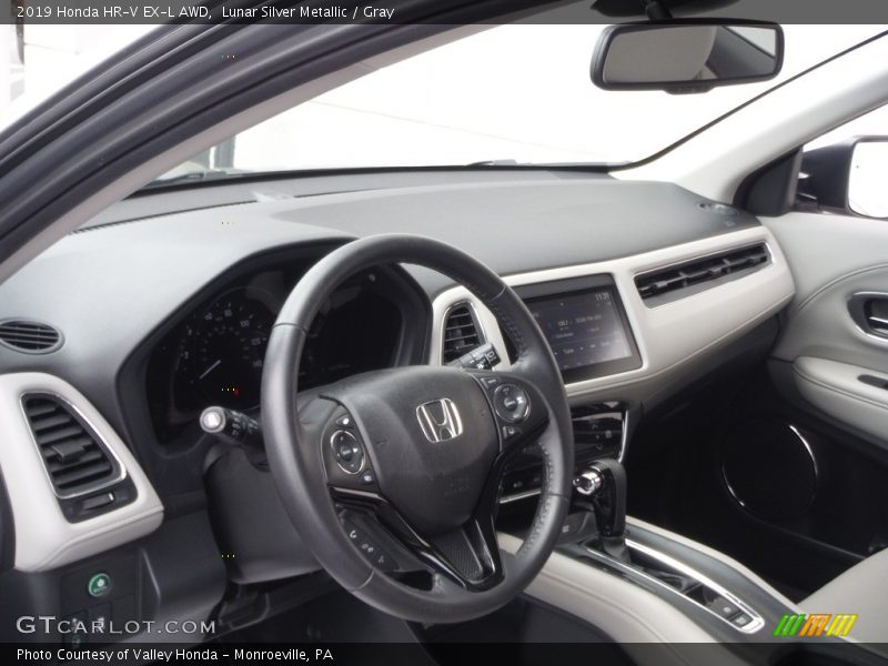 Lunar Silver Metallic / Gray 2019 Honda HR-V EX-L AWD