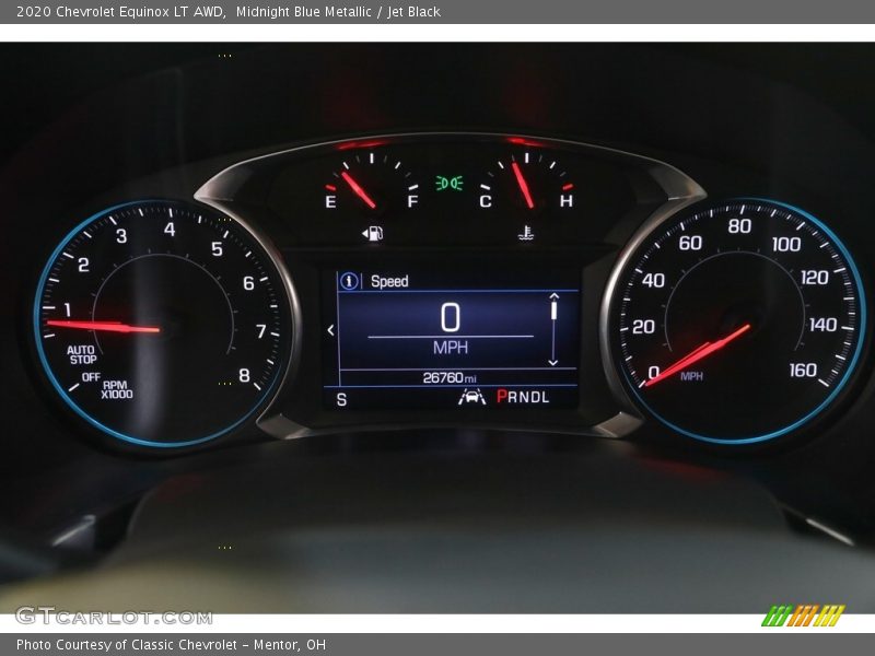 Midnight Blue Metallic / Jet Black 2020 Chevrolet Equinox LT AWD