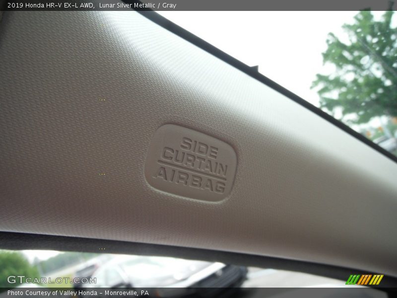 Lunar Silver Metallic / Gray 2019 Honda HR-V EX-L AWD
