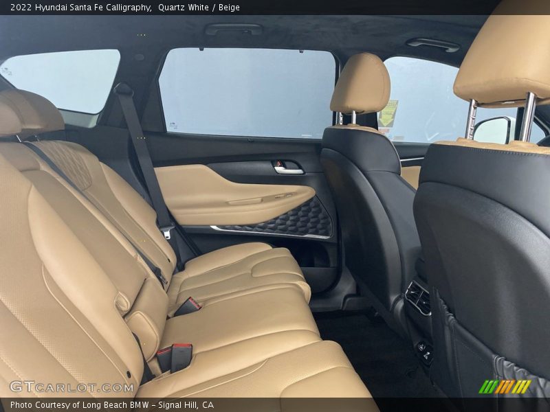 Rear Seat of 2022 Santa Fe Calligraphy