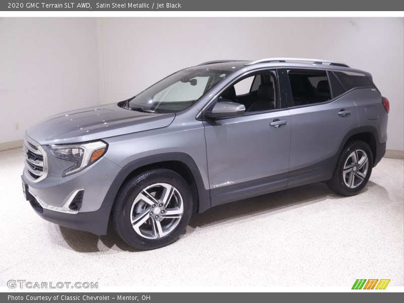 Satin Steel Metallic / Jet Black 2020 GMC Terrain SLT AWD