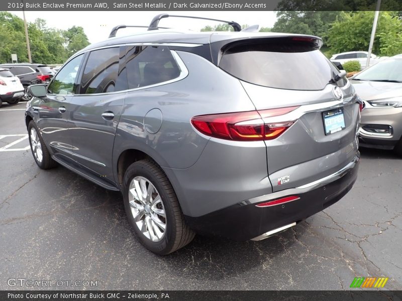 Satin Steel Metallic / Dark Galvanized/Ebony Accents 2019 Buick Enclave Premium AWD