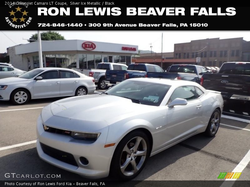 Silver Ice Metallic / Black 2014 Chevrolet Camaro LT Coupe