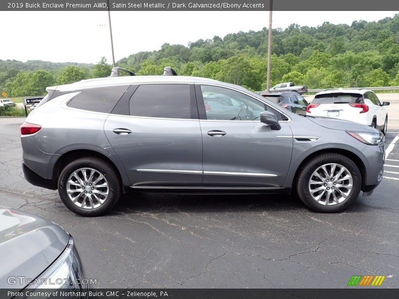 Satin Steel Metallic / Dark Galvanized/Ebony Accents 2019 Buick Enclave Premium AWD