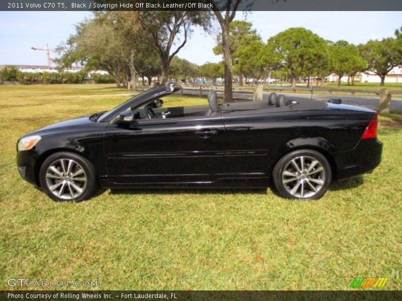 Black / Soverign Hide Off Black Leather/Off Black 2011 Volvo C70 T5