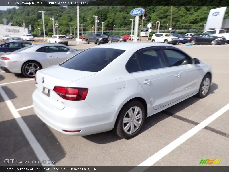 Pure White / Titan Black 2017 Volkswagen Jetta S