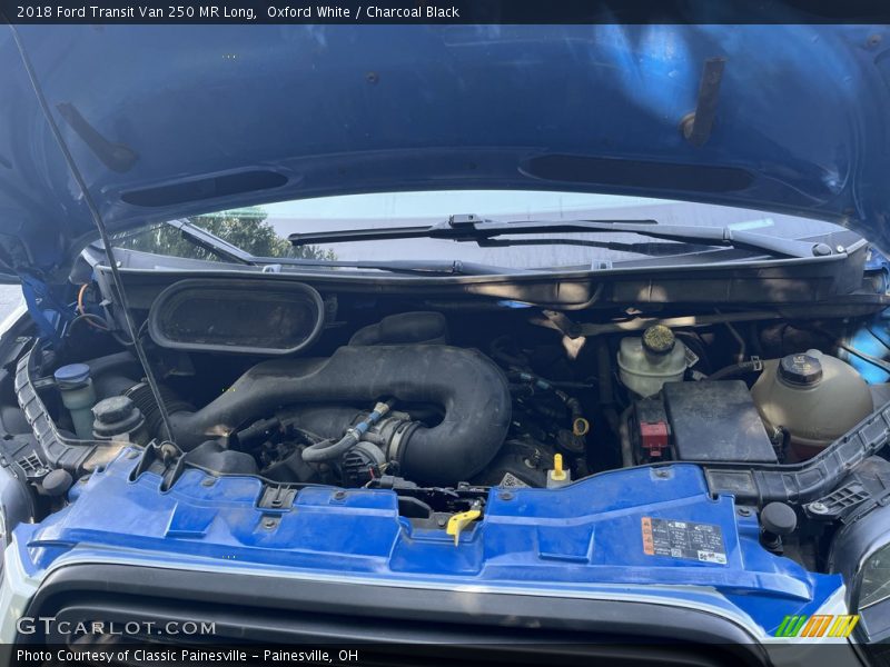 Oxford White / Charcoal Black 2018 Ford Transit Van 250 MR Long