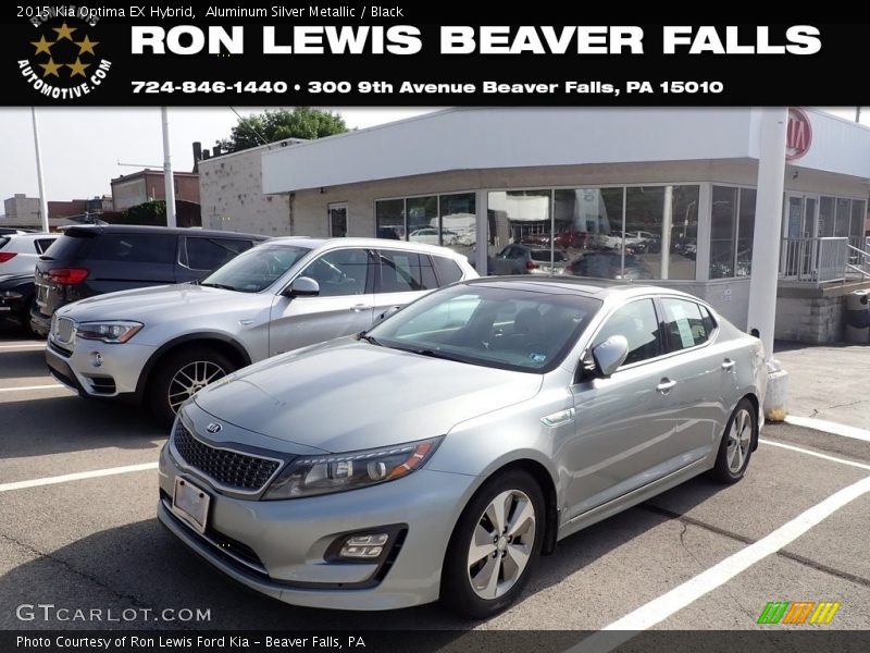 Aluminum Silver Metallic / Black 2015 Kia Optima EX Hybrid