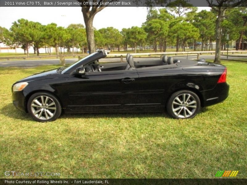 Black / Soverign Hide Off Black Leather/Off Black 2011 Volvo C70 T5