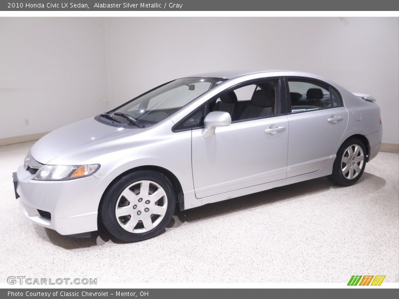 Alabaster Silver Metallic / Gray 2010 Honda Civic LX Sedan