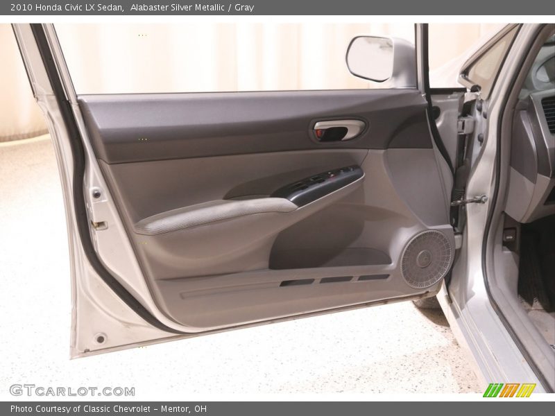 Alabaster Silver Metallic / Gray 2010 Honda Civic LX Sedan