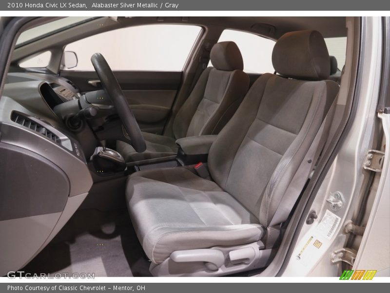Alabaster Silver Metallic / Gray 2010 Honda Civic LX Sedan
