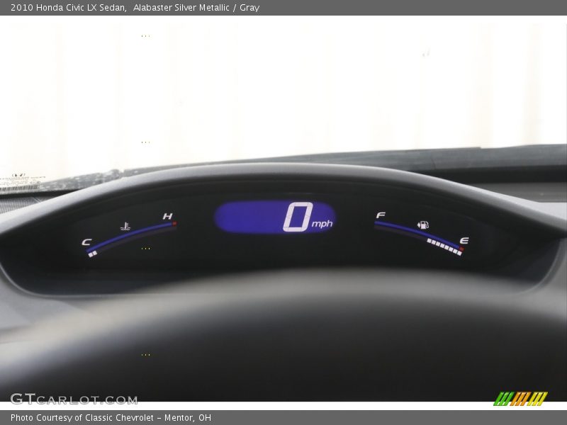 Alabaster Silver Metallic / Gray 2010 Honda Civic LX Sedan