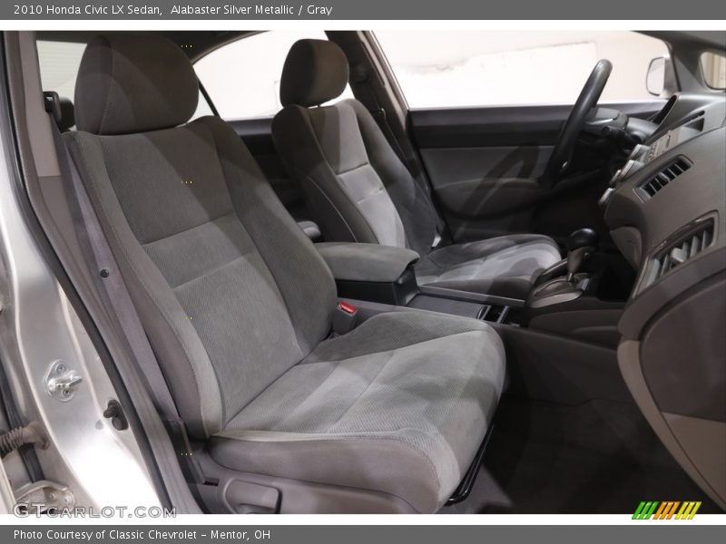 Alabaster Silver Metallic / Gray 2010 Honda Civic LX Sedan