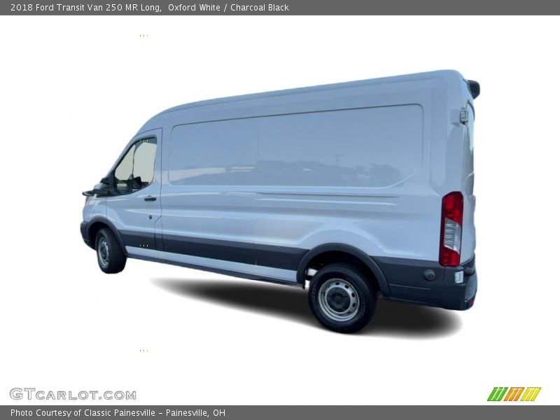 Oxford White / Charcoal Black 2018 Ford Transit Van 250 MR Long