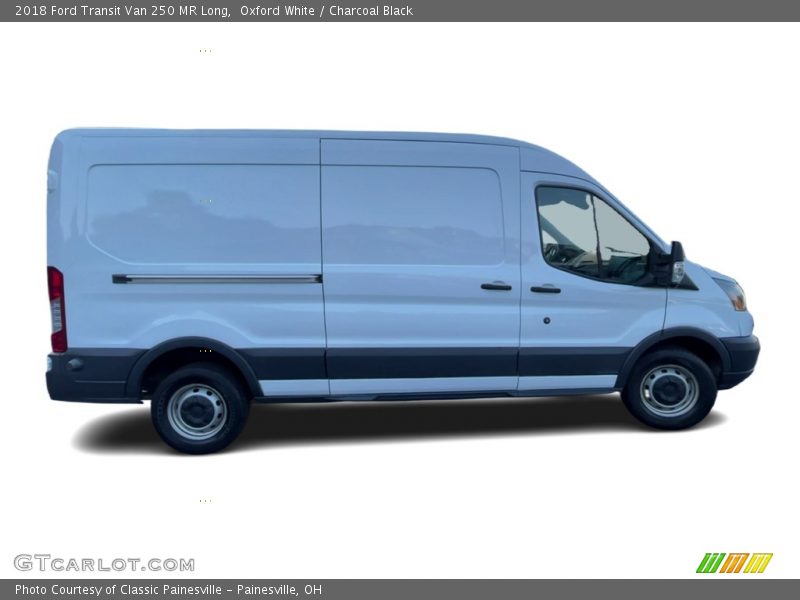 Oxford White / Charcoal Black 2018 Ford Transit Van 250 MR Long