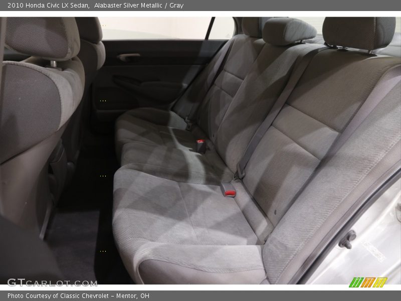 Alabaster Silver Metallic / Gray 2010 Honda Civic LX Sedan