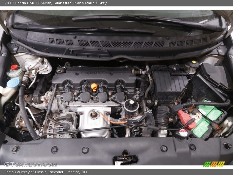 Alabaster Silver Metallic / Gray 2010 Honda Civic LX Sedan