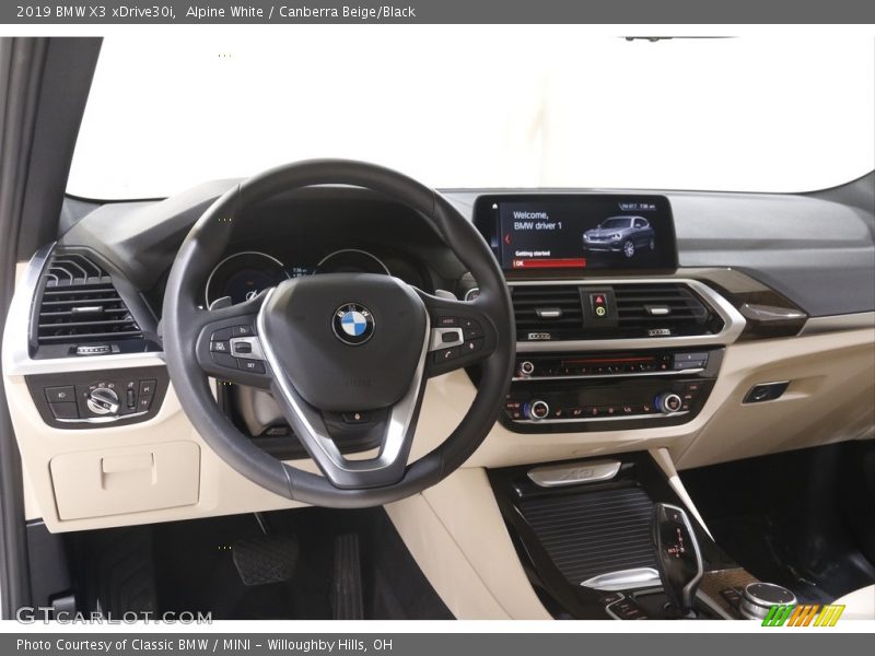 Alpine White / Canberra Beige/Black 2019 BMW X3 xDrive30i