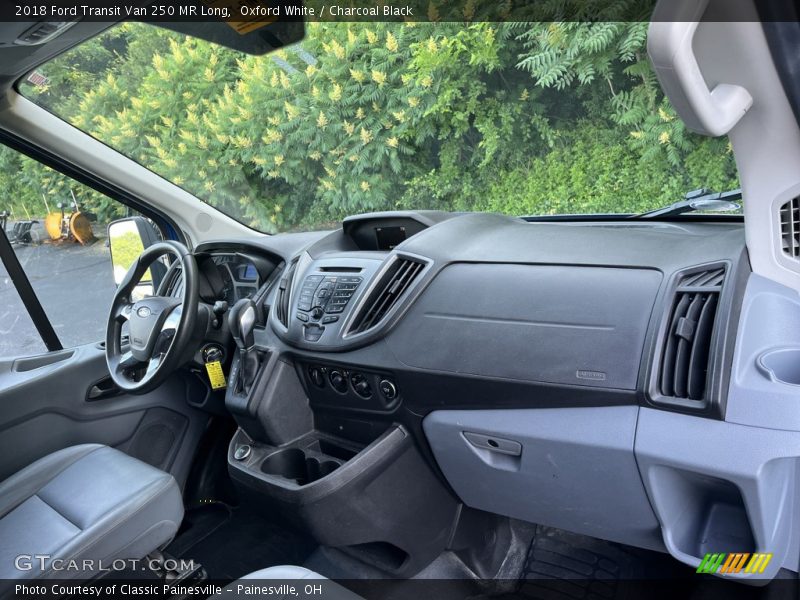 Oxford White / Charcoal Black 2018 Ford Transit Van 250 MR Long
