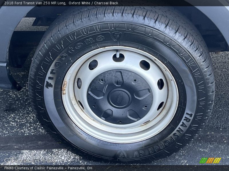 Oxford White / Charcoal Black 2018 Ford Transit Van 250 MR Long