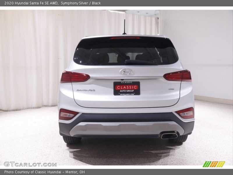 Symphony Silver / Black 2020 Hyundai Santa Fe SE AWD