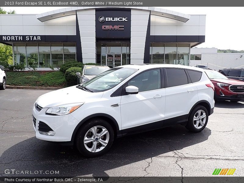 Oxford White / Medium Light Stone 2013 Ford Escape SE 1.6L EcoBoost 4WD