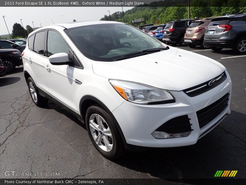 Oxford White / Medium Light Stone 2013 Ford Escape SE 1.6L EcoBoost 4WD