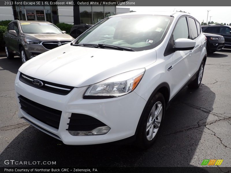 Oxford White / Medium Light Stone 2013 Ford Escape SE 1.6L EcoBoost 4WD