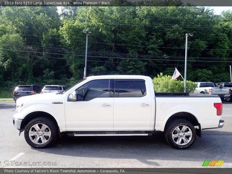White Platinum / Black 2019 Ford F150 Lariat SuperCrew 4x4