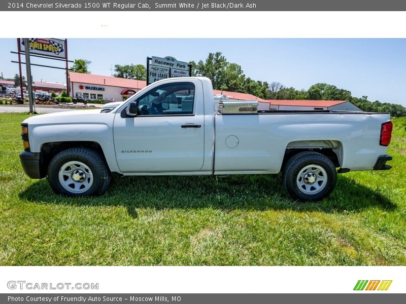 Summit White / Jet Black/Dark Ash 2014 Chevrolet Silverado 1500 WT Regular Cab