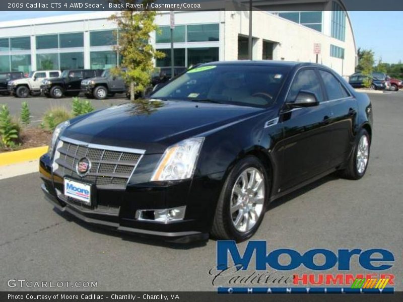 Black Raven / Cashmere/Cocoa 2009 Cadillac CTS 4 AWD Sedan