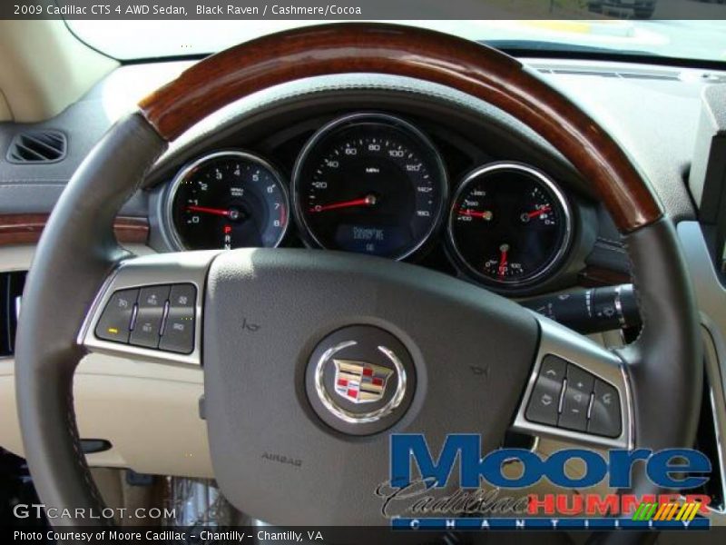 Black Raven / Cashmere/Cocoa 2009 Cadillac CTS 4 AWD Sedan