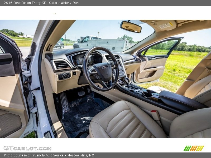 Front Seat of 2016 Fusion Energi SE