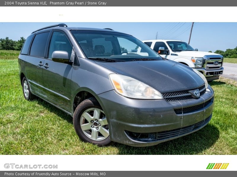 Phantom Gray Pearl / Stone Gray 2004 Toyota Sienna XLE