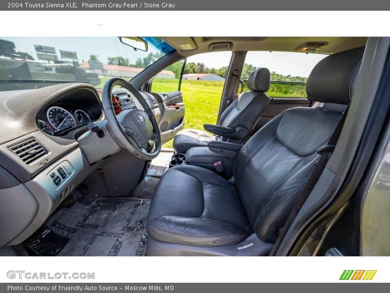 Phantom Gray Pearl / Stone Gray 2004 Toyota Sienna XLE