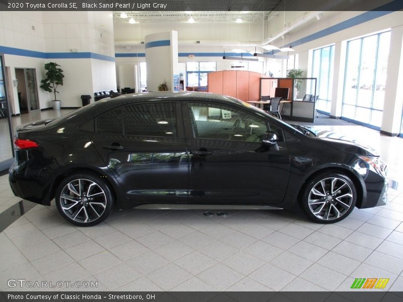 Black Sand Pearl / Light Gray 2020 Toyota Corolla SE