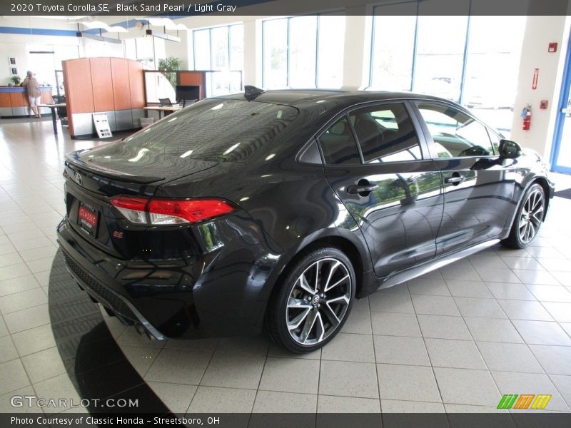 Black Sand Pearl / Light Gray 2020 Toyota Corolla SE