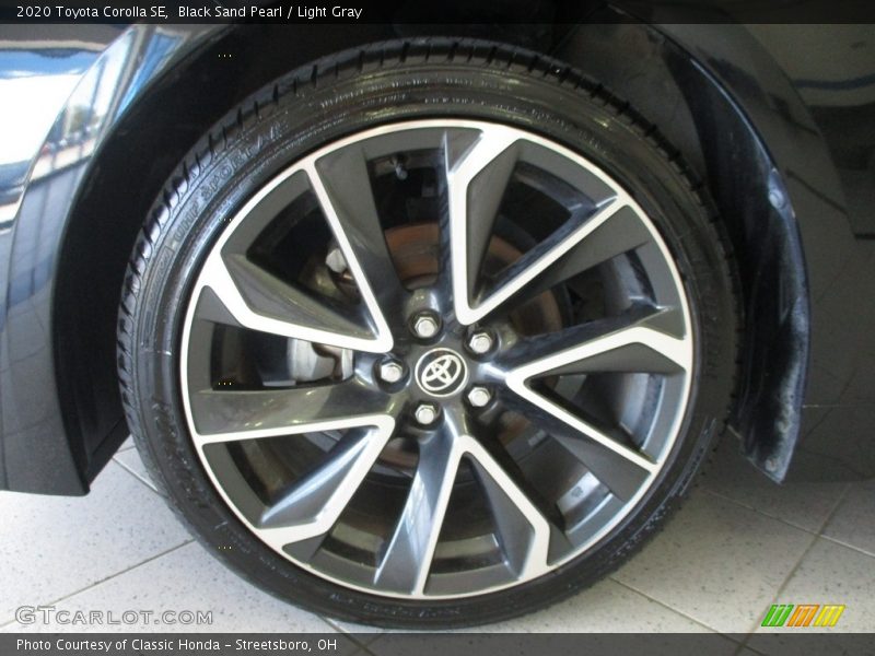 Black Sand Pearl / Light Gray 2020 Toyota Corolla SE