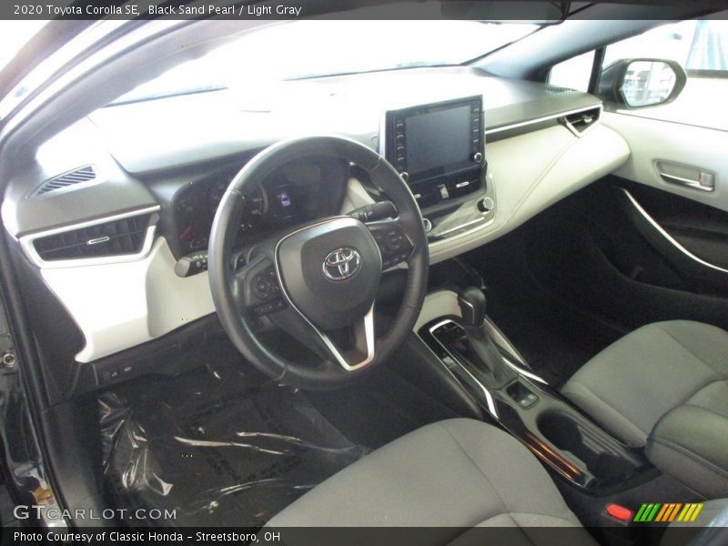 Black Sand Pearl / Light Gray 2020 Toyota Corolla SE