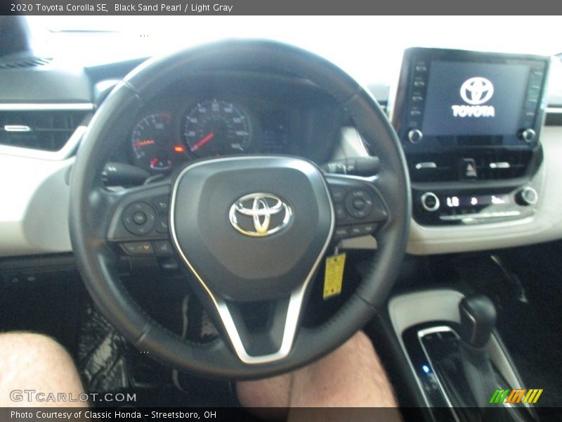 Black Sand Pearl / Light Gray 2020 Toyota Corolla SE