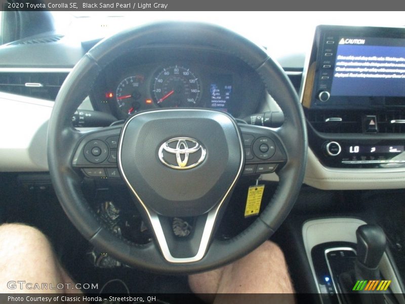 Black Sand Pearl / Light Gray 2020 Toyota Corolla SE