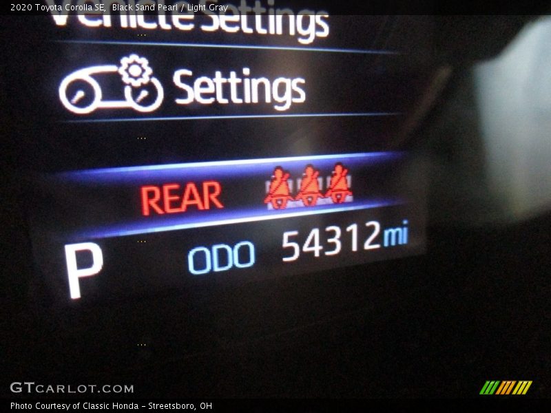 Black Sand Pearl / Light Gray 2020 Toyota Corolla SE